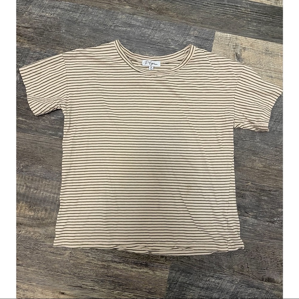 Boxy Fit Striped Tee